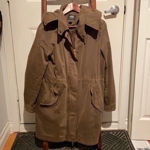 Roots Utility Coat - Green/Brown